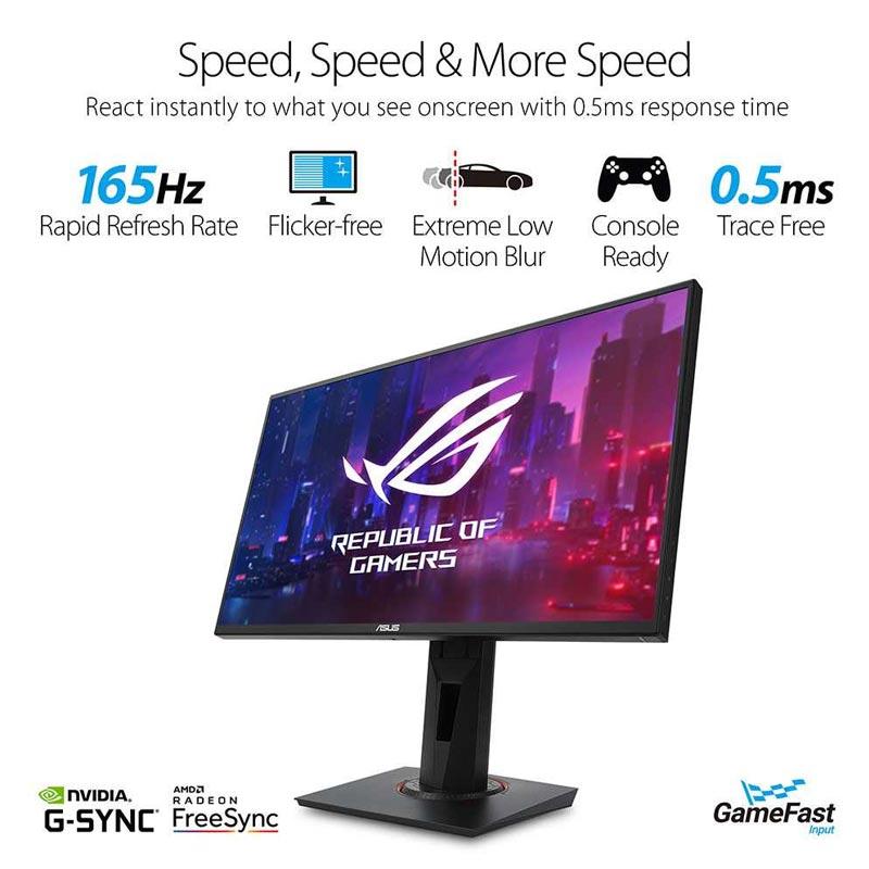 Jual Asus Vg258qr Gaming Monitor 24 5 Inch Full Hd 0 5ms 165hz G Sync Compatible Adaptive Sync Online Desember 2020 Blibli