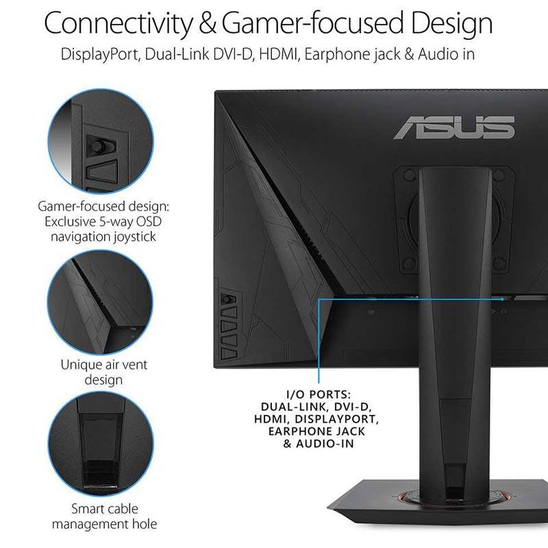 Jual Asus Vg258qr Gaming Monitor 24 5 Inch Full Hd 0 5ms 165hz G Sync Compatible Adaptive Sync Online Desember 2020 Blibli