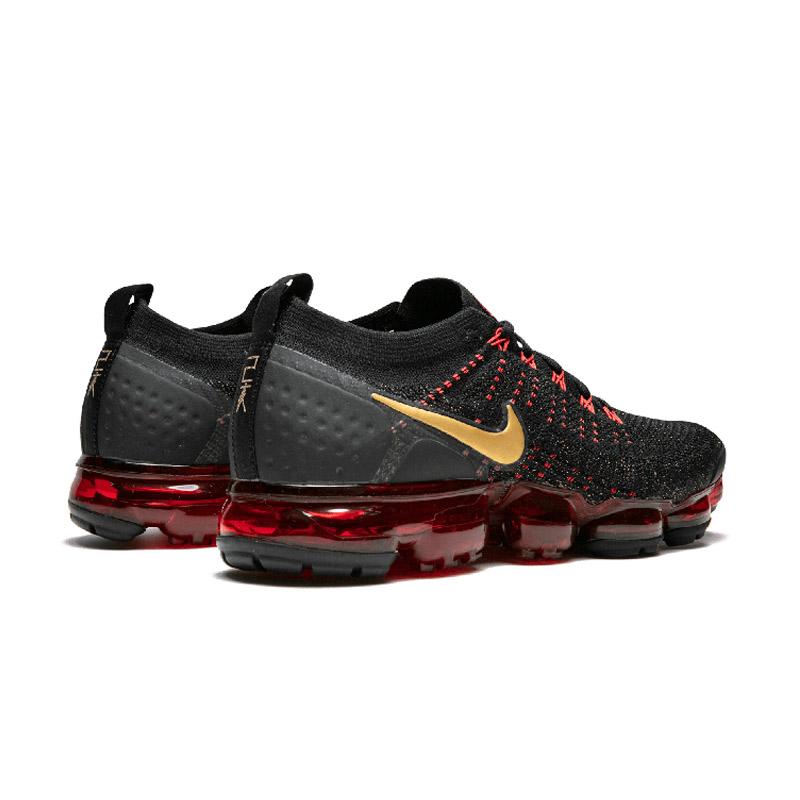 vapormax flyknit black and red