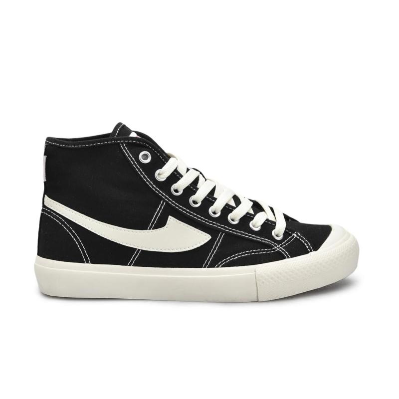 sepatu compass gazelle hi black white