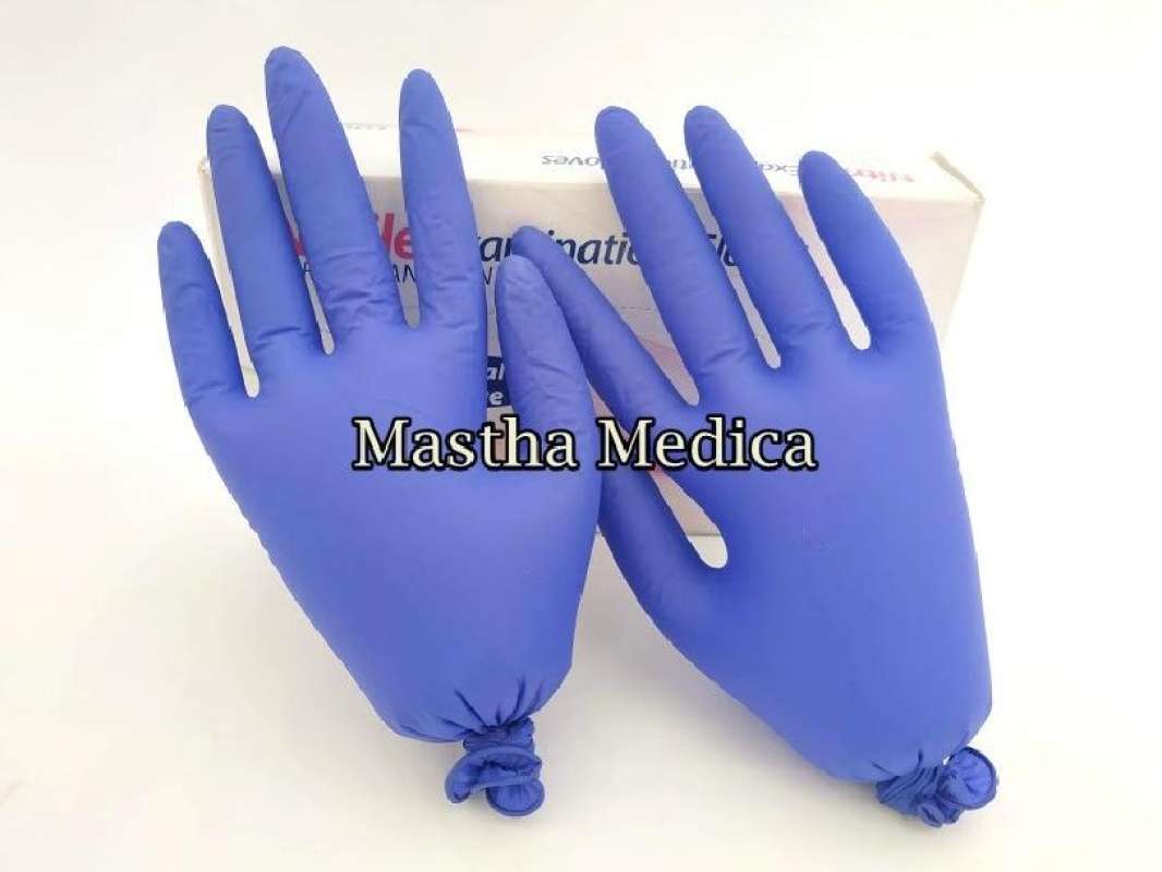 Promo Handscoon Handscon Sarung Tangan Nitrile Cobalt Blue Safe