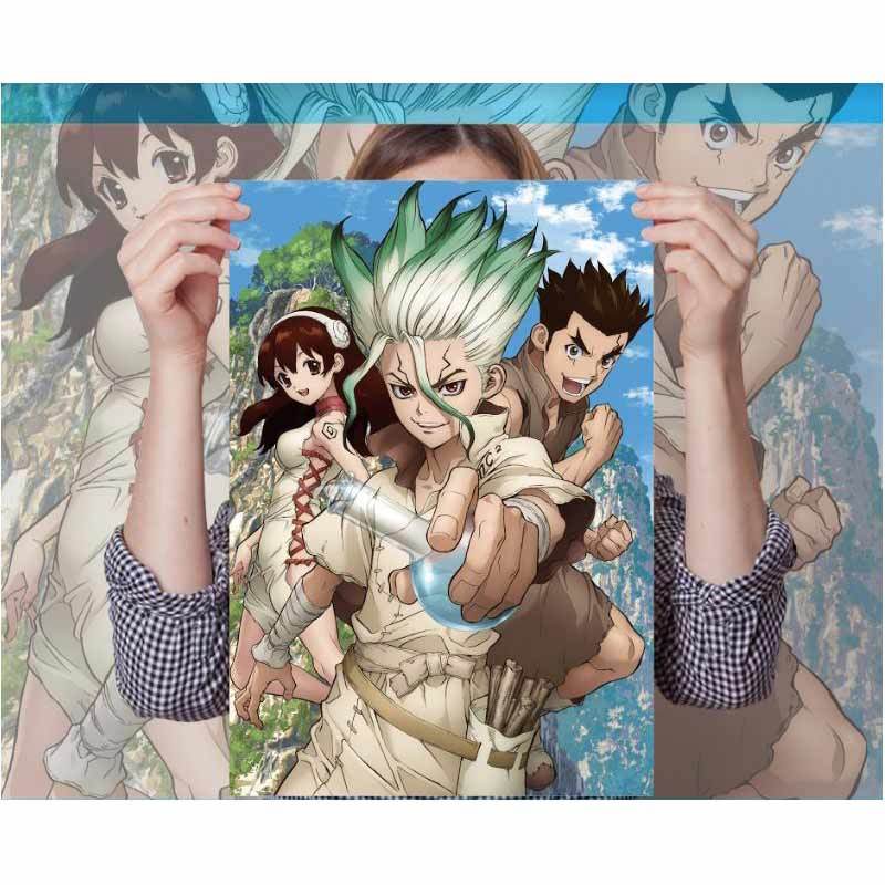 Jual Oem Doctor Stone Action Figure Poster Anime A3 Online Juli