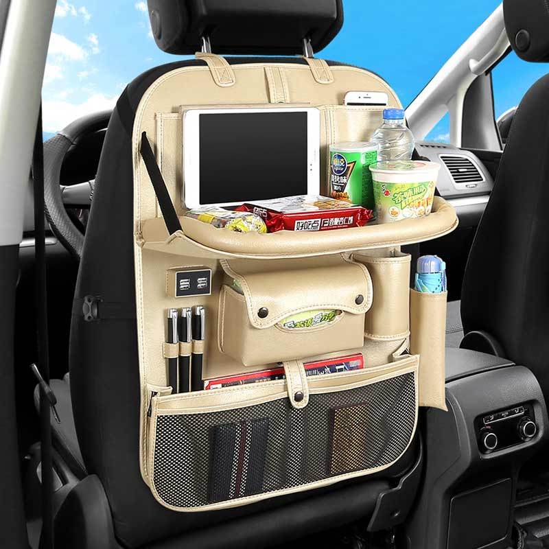 Jual Eds Multifunctional 4 Usb Ports Car Chairs Storage Bag With Foldable Dining Table Creative Car Seats Organizer Online Oktober 2020 Blibli Com