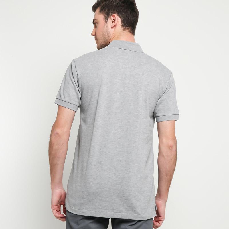 De Garcons Black Emblem Grey Polo Shirt 