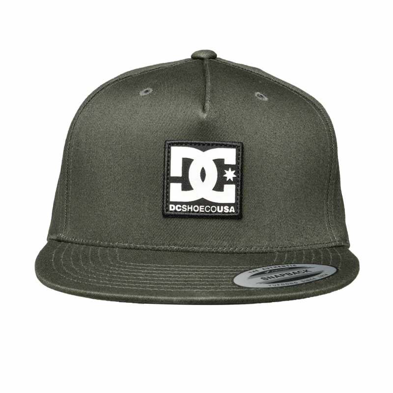 green and black dc hat