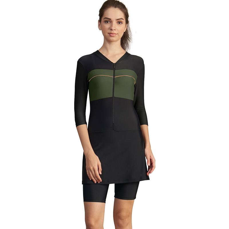 Jual Lee Vierra Fabe Diving Longsleeve Baju Renang Wanita Green Online September 2020 Blibli Com