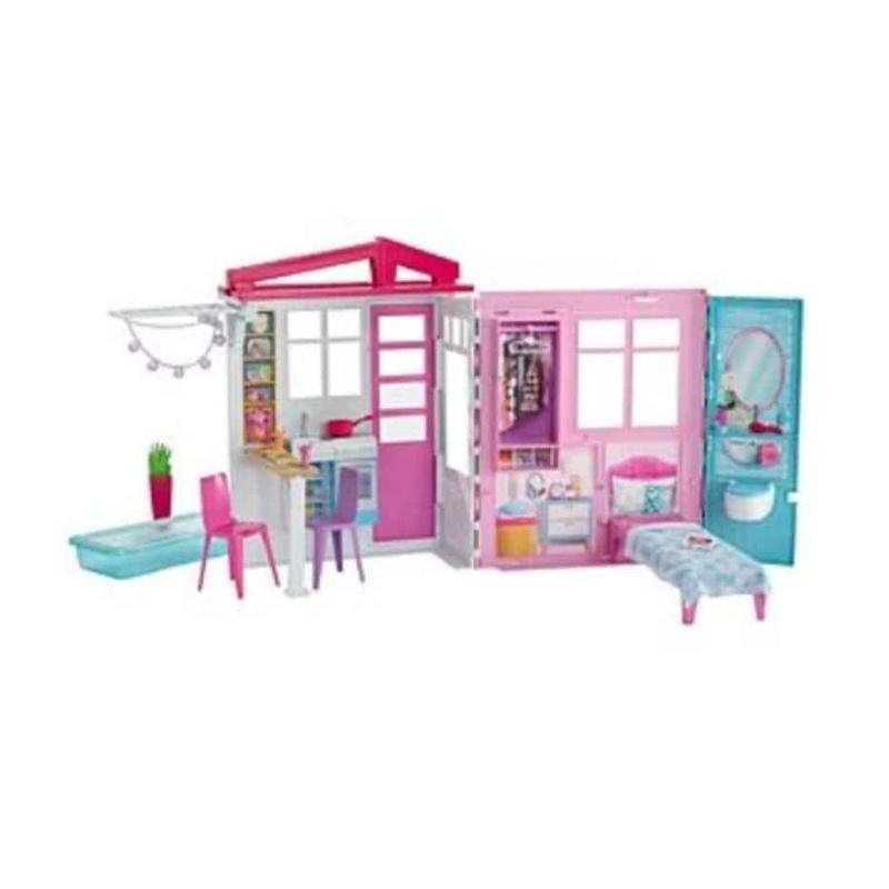 Jual Barbie Mattel Doll House Kitchen Pool Bedroom Bathroom Rumah Boneka Online November 2020 Blibli