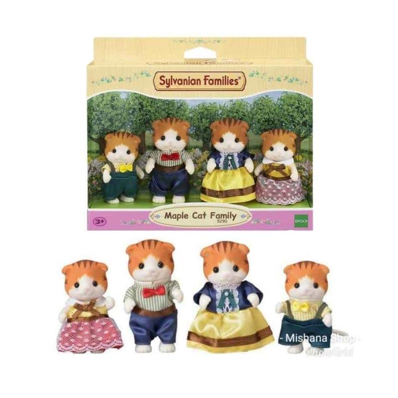 sylvanian families maple cat family