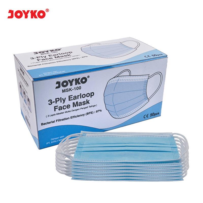 Jual Joyko Msk 100 Surgical Mask 3 Ply Earloop Masker Bedah 1 Box 50 Pcs Online November 2020 Blibli