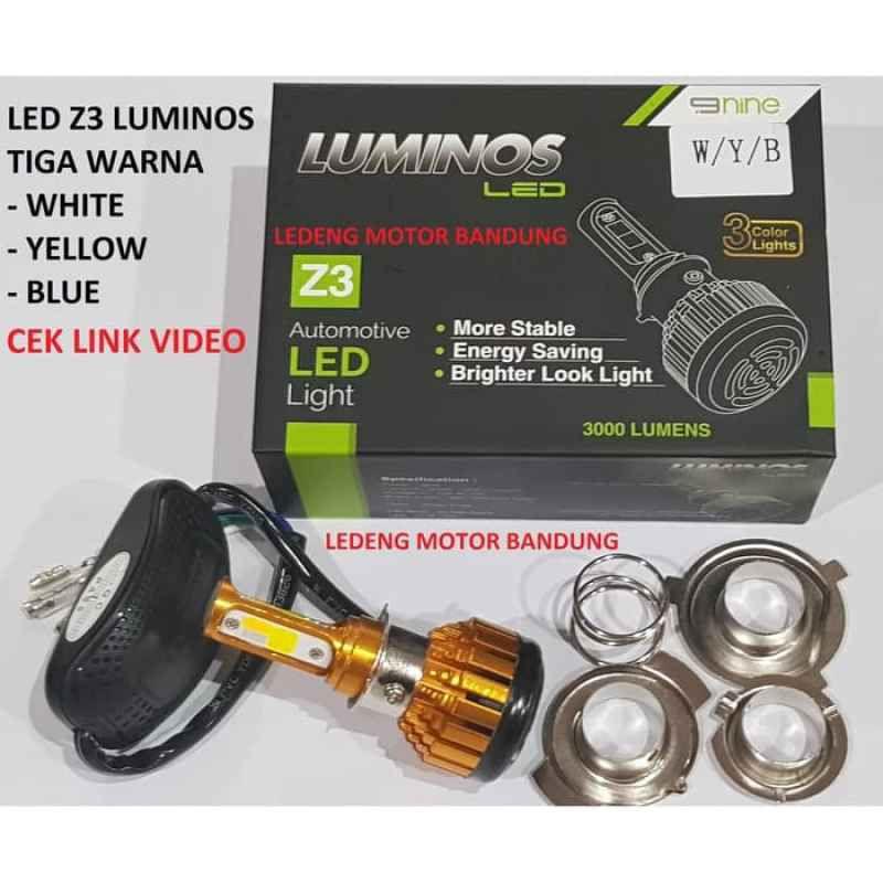 Jual Luminos Led H6 H4 3 Sisi Warna Kedip Strobo Z3 Headlamp Online Januari 2021 Blibli