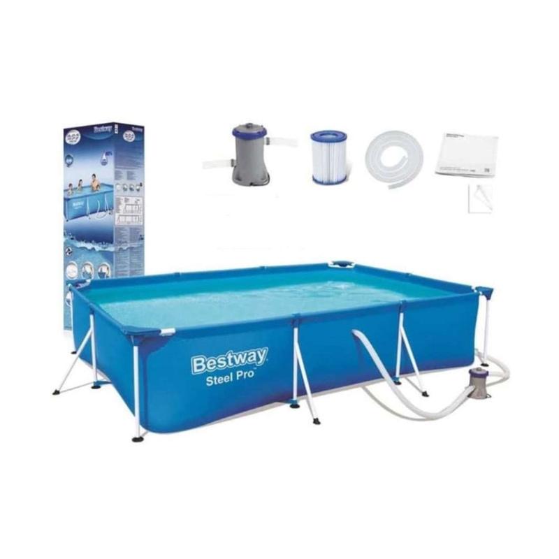 Bestway Kolam Renang Frame Anak Kolam Renang Portable Kolam Renang Besar 3 Meter Free Pompa Filter Kolam Terbaru Agustus 2021 Harga Murah Kualitas Terjamin Blibli