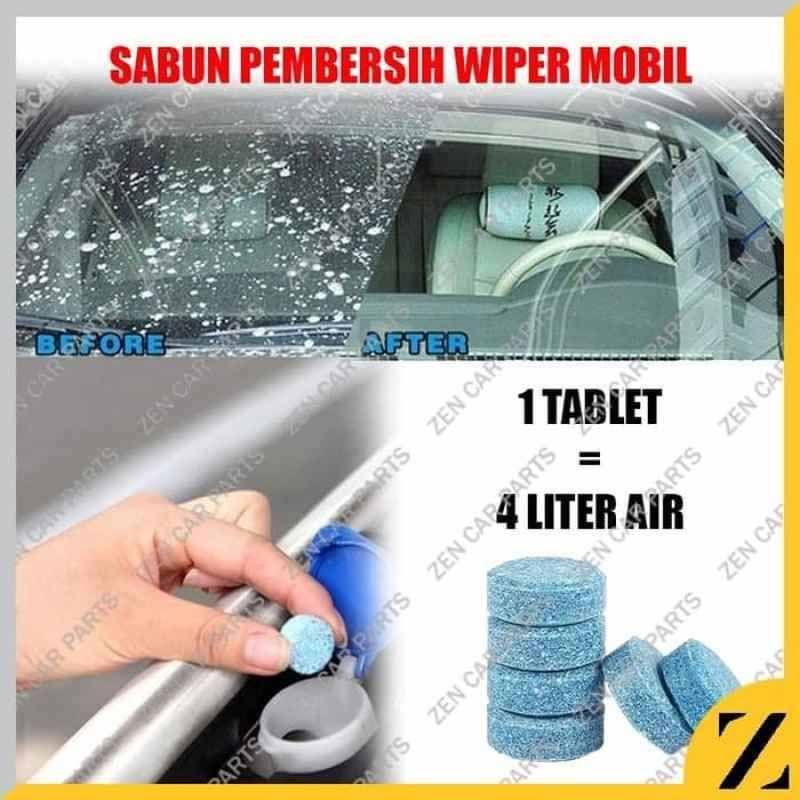 tablet sabun pembersih wiper kaca mobil auto windscreen cleaner obat