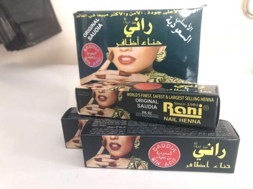 Daftar harga Rani Nail Henna Asli Saudi Bulan September 2023