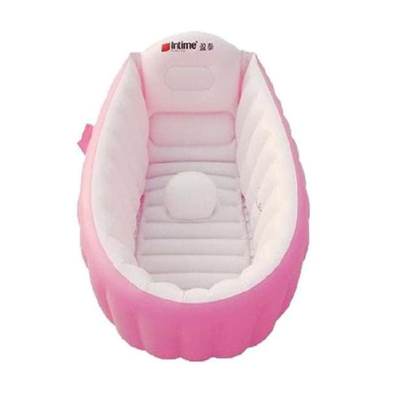 Jual Intime Baby Bath Tub Bak Mandi Bayi Pompa Merah Muda Online September 2020 Blibli Com