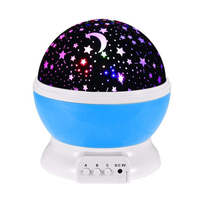 lans starry sky luminaria moon novelty table projector led night lamp