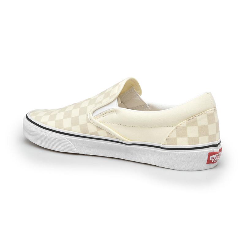 white true white checkerboard vans
