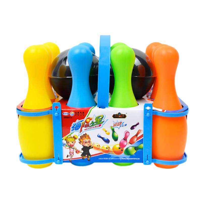 Jual OEM Mini Multi-Color Bowling Toy Set Kids Toddlers ...