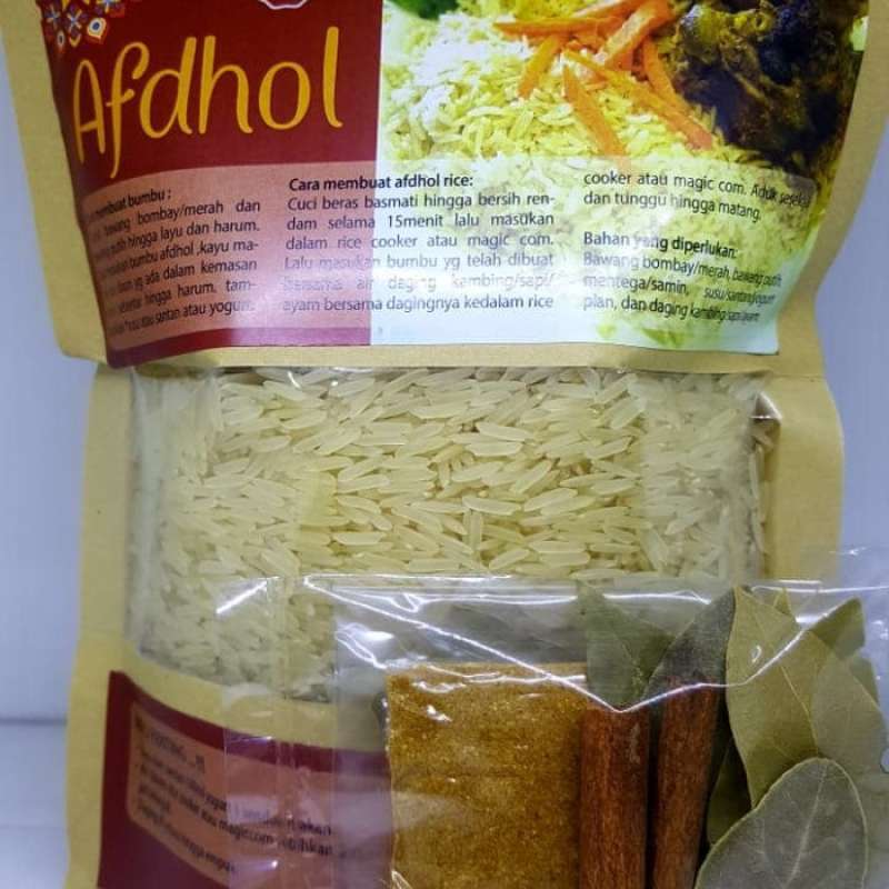 Jual Basmati Afdhol 151 Kebuli Mandi Briyani Kabsah Bumbu Beras 500 G Online November 2020 Blibli