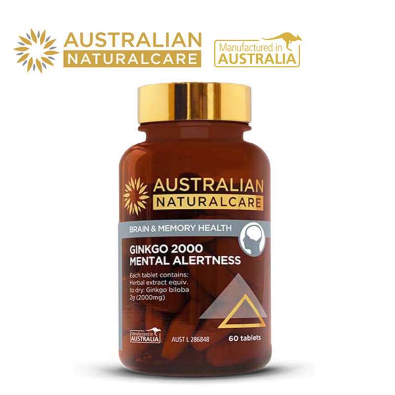 Jual Australian Naturalcare Ginkgo 2000 60 Tablets Online November 2020 Blibli