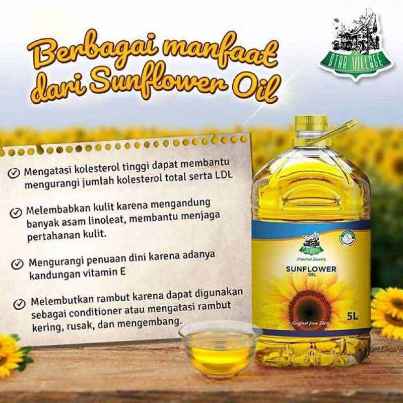 Jual Star Village Sunflower Oil Minyak Bunga Matahari 5 Kg Dari Italia Online Oktober 2020 Blibli Com