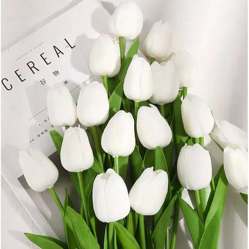 Jual 1 Piece Buket Bunga Tulip Buatan Dengan Bahan Pu Untuk Hiasan Dekorasi Rumah Pesta Online November 2020 Blibli Com