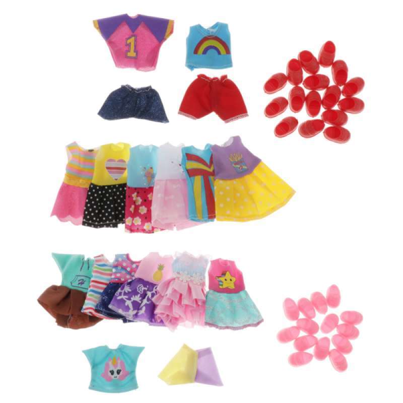 Jual Mini Dolls Clothes - 15 Sets 