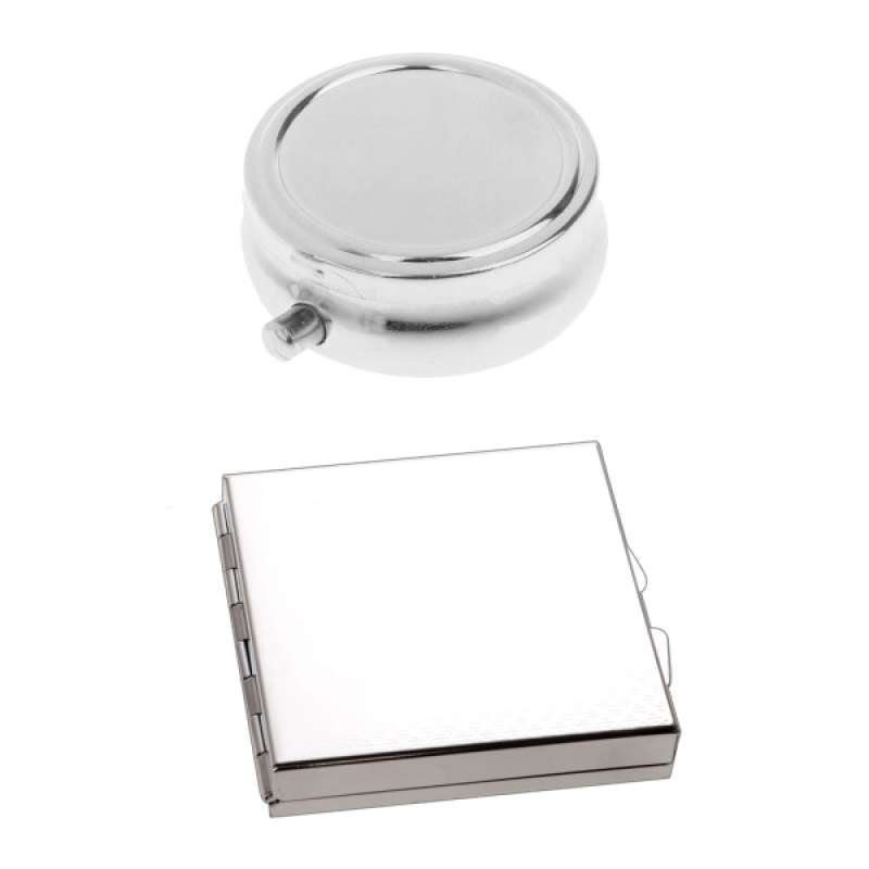 Jual 2pcs Metal Pill Case Medicine Organizer Tablet Box Storage Container Holder Online November 2020 Blibli
