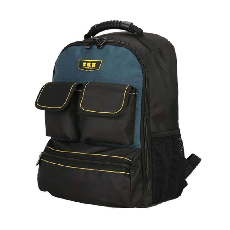 Multifunctional Waterproof Double-shoulder Backpack Tool Bag w/ Reflective Strip 