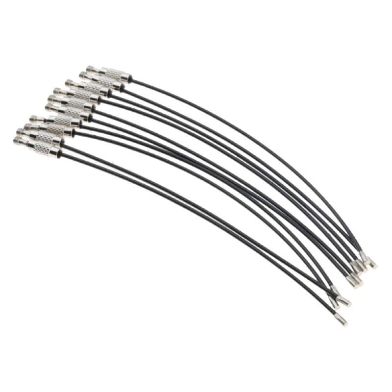 40Pcs Lightweight Cable Wire Loop Luggage Tag Key Chain Ring Screw Lock