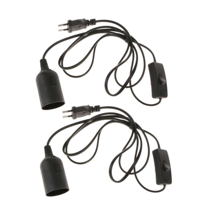 Jual 2 Piece E27 Socket Light Bulb Lamp Holder Cap To Uk Plug Power Cord With Switch 220v Online Desember 2020 Blibli
