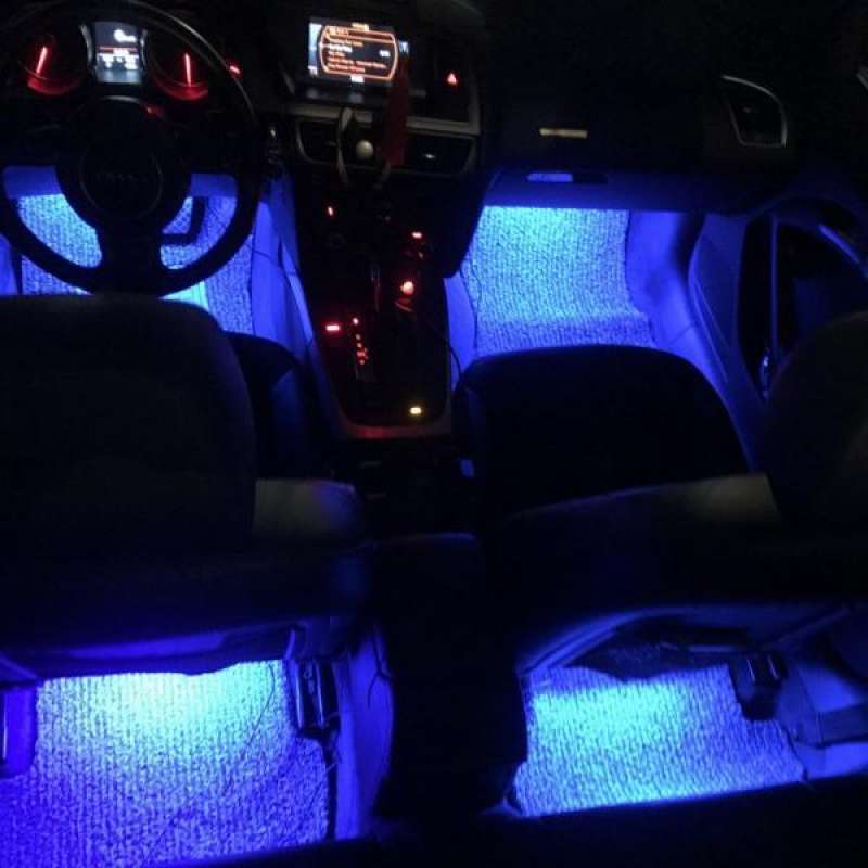 oem rgb led strip light remote sound control car interior atmosphere lights