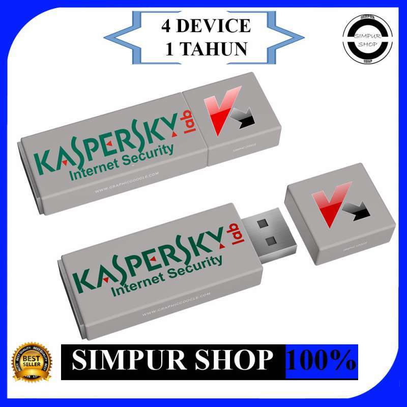 Jual USB Antivirus Kaspersky Internet Security 2020 4 PC 1 ...