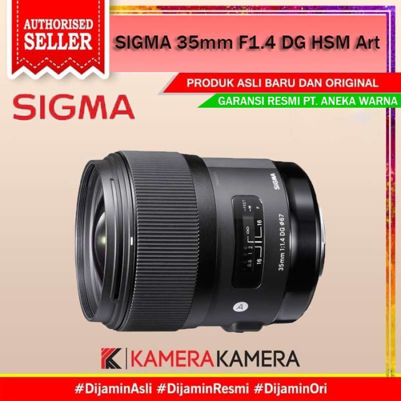kamerakamera lensa sigma 35mm f1 4 dg hsm art for canon garansi resmi 2 tahun