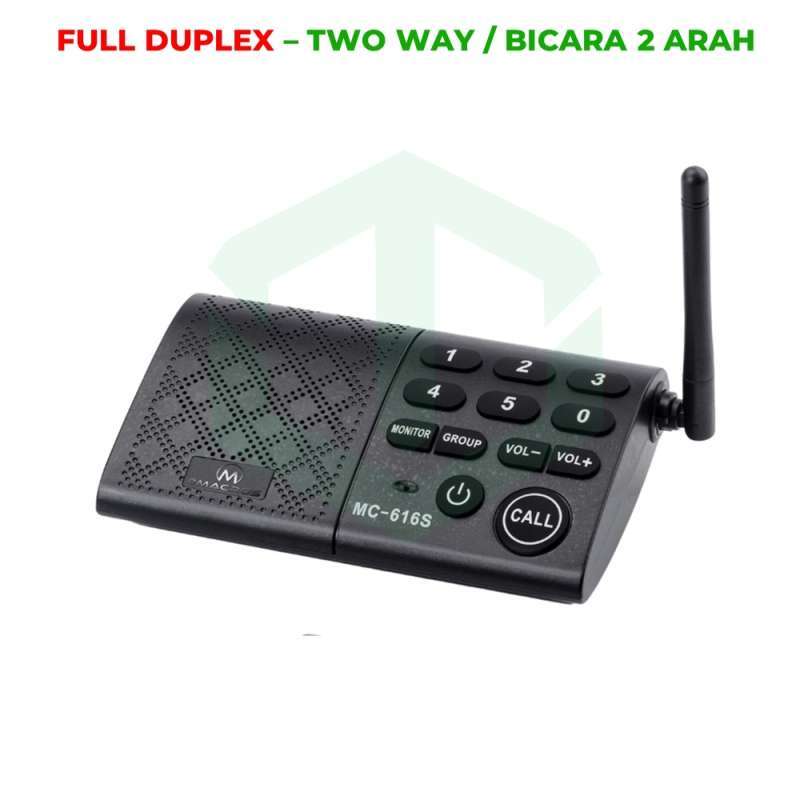 Jual Hosmart Emacros 616 Series Full Duplex 2 Way Wireless Intercom Original 6 Channel 1 Station Interkom Online September 2020 Blibli Com