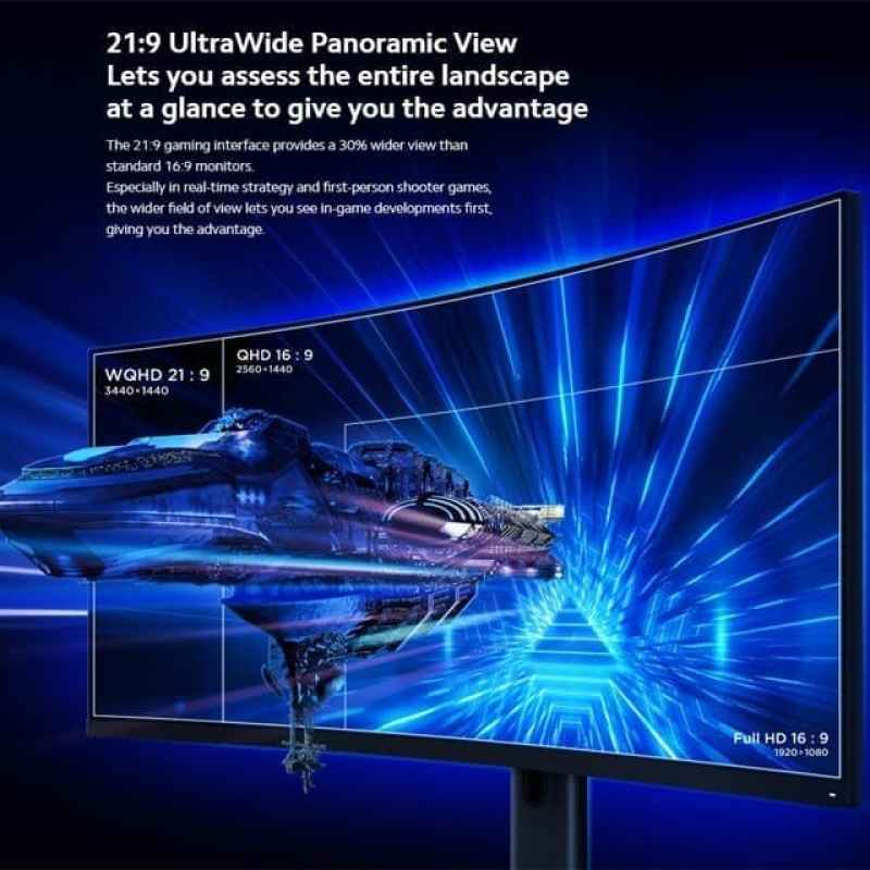 Jual Xiaomi Gaming Monitor Curved 34 Inch 144hz Wqhd 3440 1440 Online Desember 2020 Blibli
