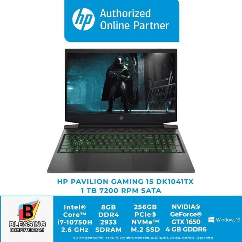 Jual Hp Pavilion Gaming 15 Dk1041tx I7 10750h 8gb 1tb 256gb Gtx 1650 Win10 Online Desember 2020 Blibli