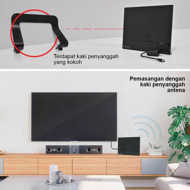 Jual Antena TV Smart Digital Analog PX HDA 7000 Booster Indoor LED Bar Antena  Televisi Antenna TV Indoor Online Januari 2021 | Blibli