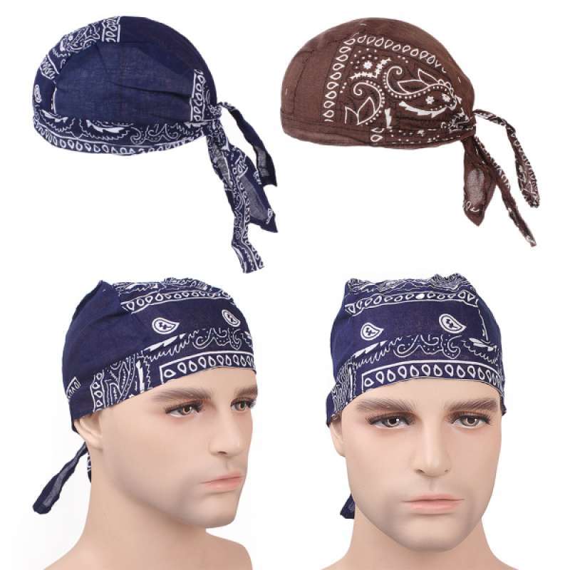 Head Scarf Muslim Bandana Turban Navy 