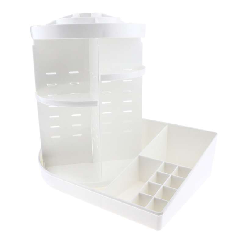 Jual Makeup Organizer 360 Rotating Multifunctional Plastic Cosmetic Storage Box Online November 2020 Blibli