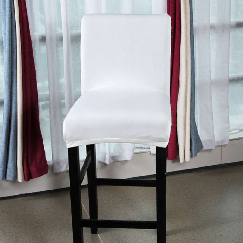 Slipcovered Bar Stools, Jual Solid Color Dining Room Chair Seat Cover Bar Stool Slipcover Party Decor Online November 2020 Blibli Com