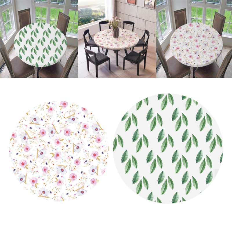1.2m 02 Waterproof Non-slip Round Elastic Table Cover Table Cloth Up 47" 