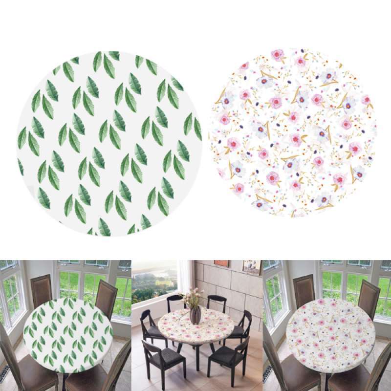 47" Waterproof Anti-slip Round Table Cover Cloth Wedding In/Outdoor 1.2m 02