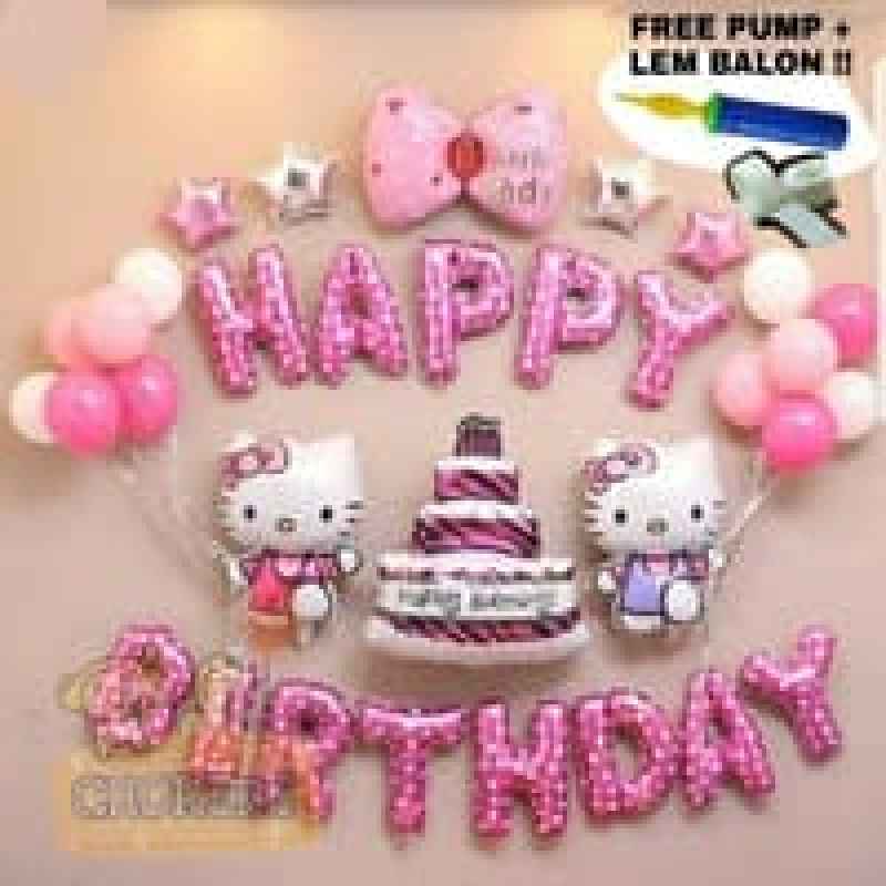 Jual Paket Balon Dekorasi Ulang Tahun Happy Birthday Tema Hello Kitty Online Februari 2021 Blibli Apalagi jika ulang tahunnya pasangan, tentu kalian harus mempersiapkan dekorasi yang unik dan berbeda. paket balon dekorasi ulang tahun happy birthday tema hello kitty