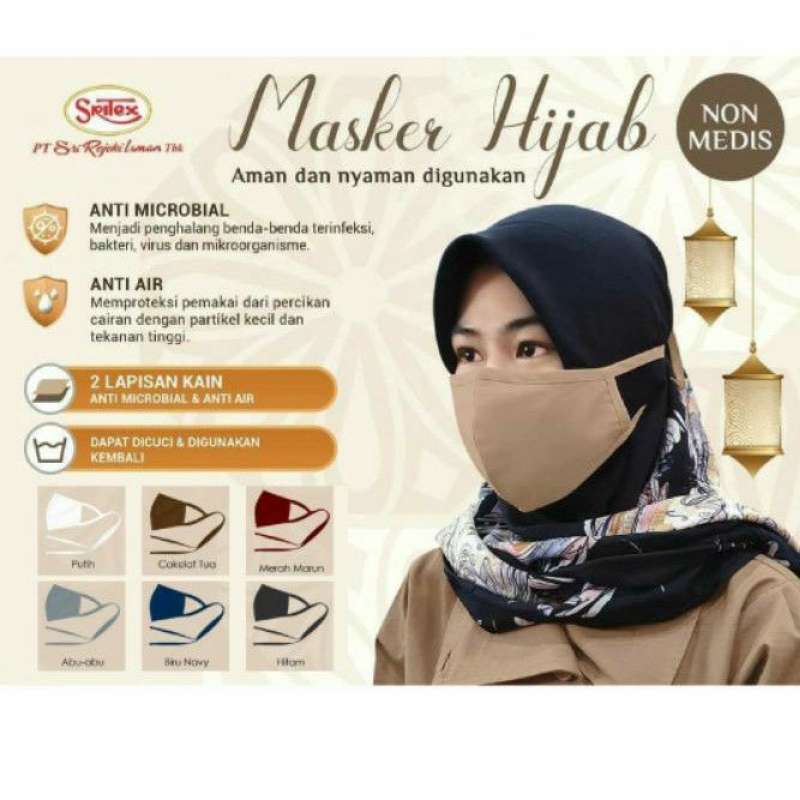 Jual Masker Kain Anti Bakteri 2 Ply Sritex Premium Dewasa Headloop Murah Mei 2021 Blibli