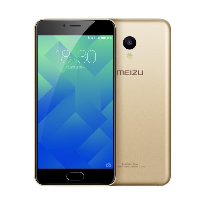 Meizu M5 Smartphone - Emas [16GB/ 2GB/ 4G LTE]