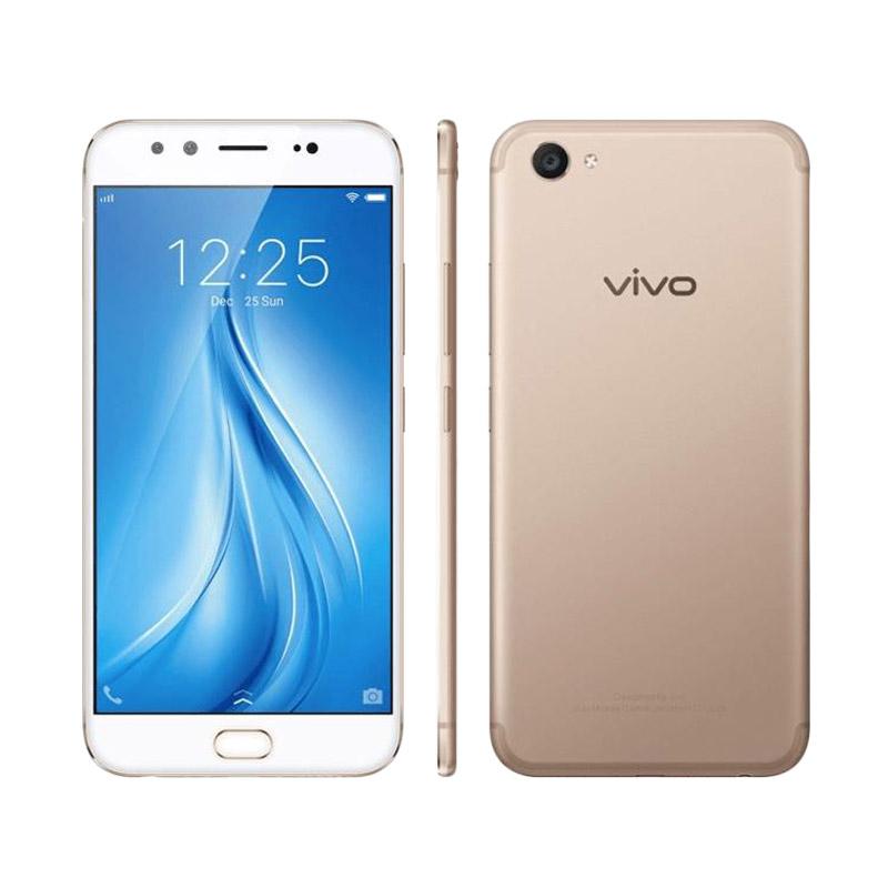 VIVO V5 Plus Smartphone - Gold [64GB/ 4GB] Free Catok Rambut Mini+I-IRing