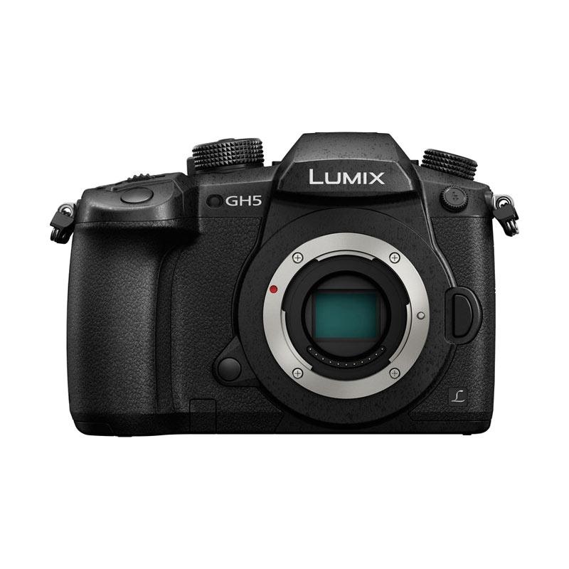 Panasonic Lumix DC-GH5 Body Only Kamera Mirrorless - Black + Free Vlog L + LCD Screen Guard