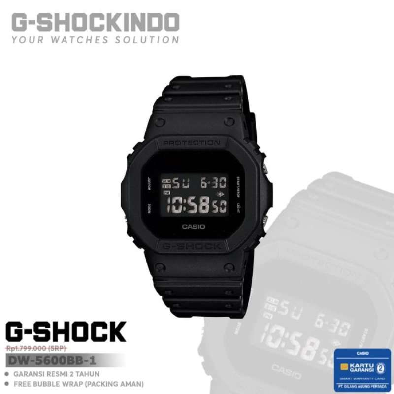 Promo Casio G-Shock Dw-5600Bb-1 - Dw 
