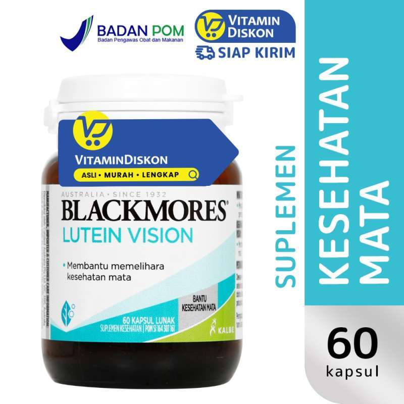 Jual Blackmores Suplemen Kesehatan Mata Lutein Vision Bpom Kalbe 60 Tab Terbaru November 2021 Harga Murah Kualitas Terjamin Blibli