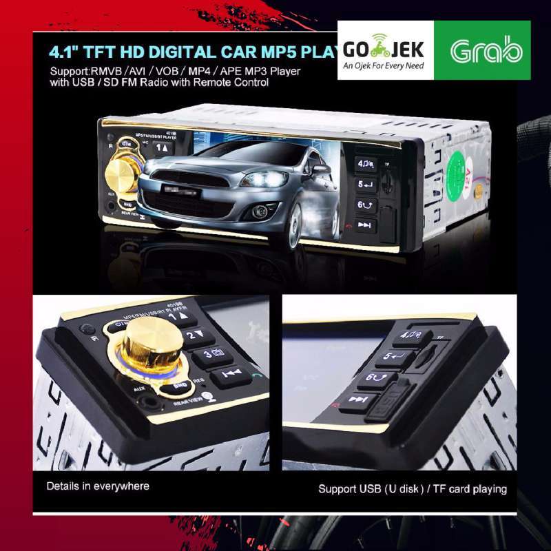 Jual Aksesoris Tape Audio Mobil Single Din Amprime Bluetooth Monitor 4 1 Inch With Rear View Camera Murah Mei 2021 Blibli